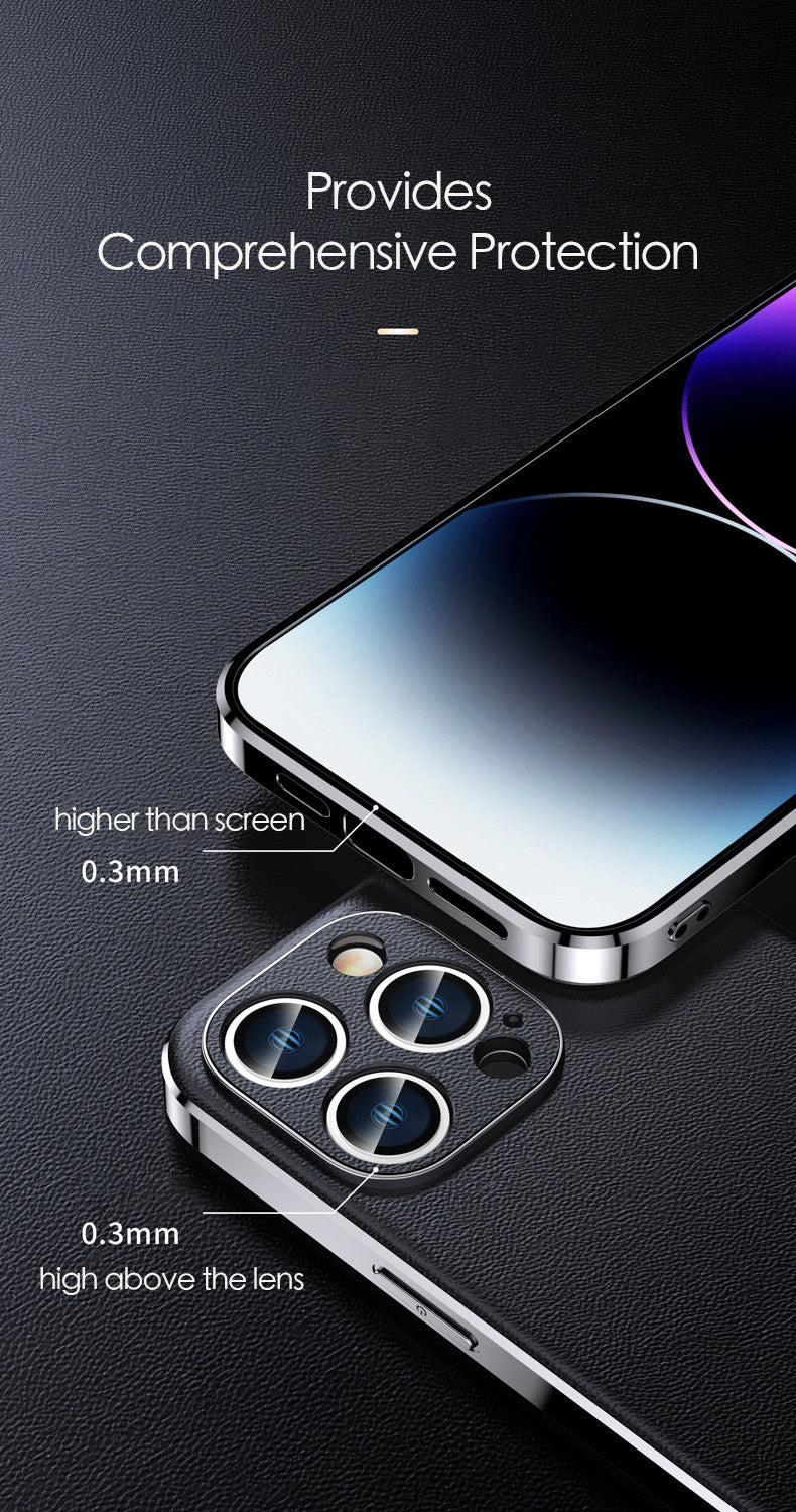 適用於 iPhone 15 Pro Max 的真皮手機殼