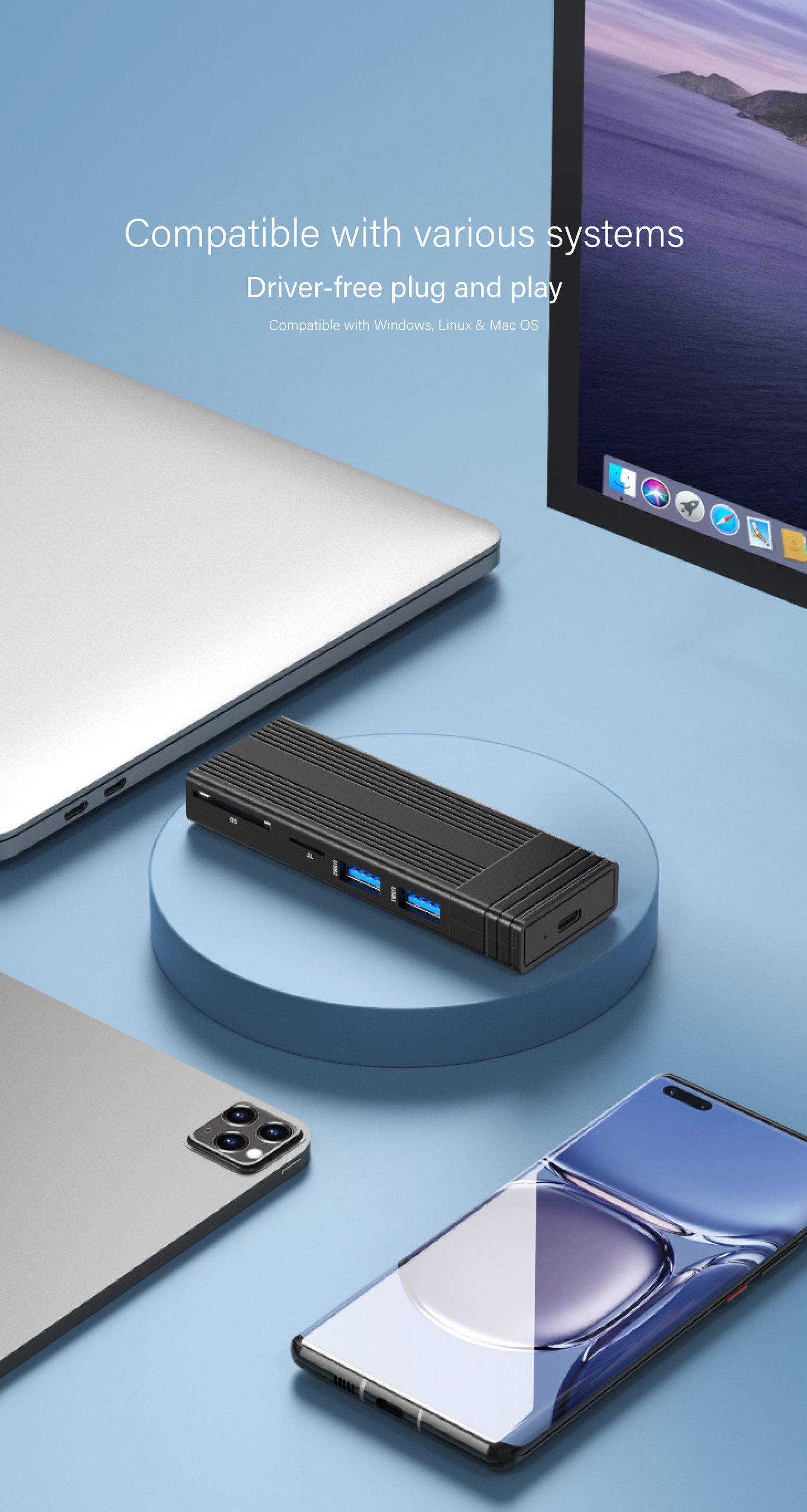 M.2 SSD 便攜式 USB 3.2 Type-C 10Gps 硬碟盒