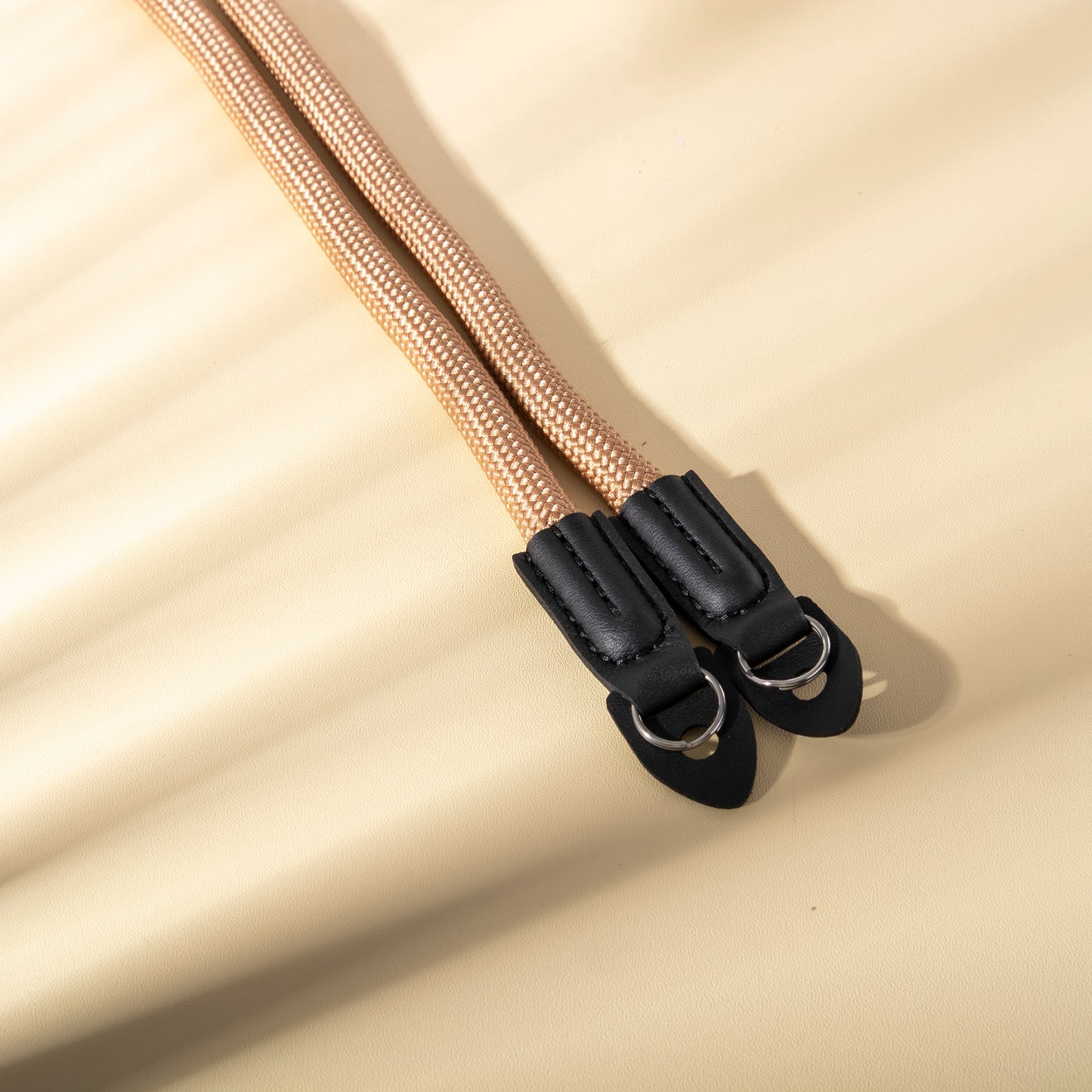 經典尼龍圓形相機背帶 米色