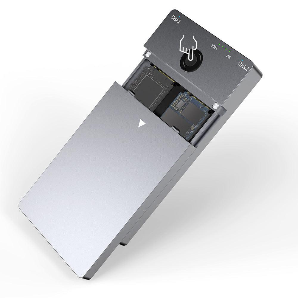 NVMe M.2 Dual-Bay Offline Clone Hard Drive Enclosure - starcopia design store