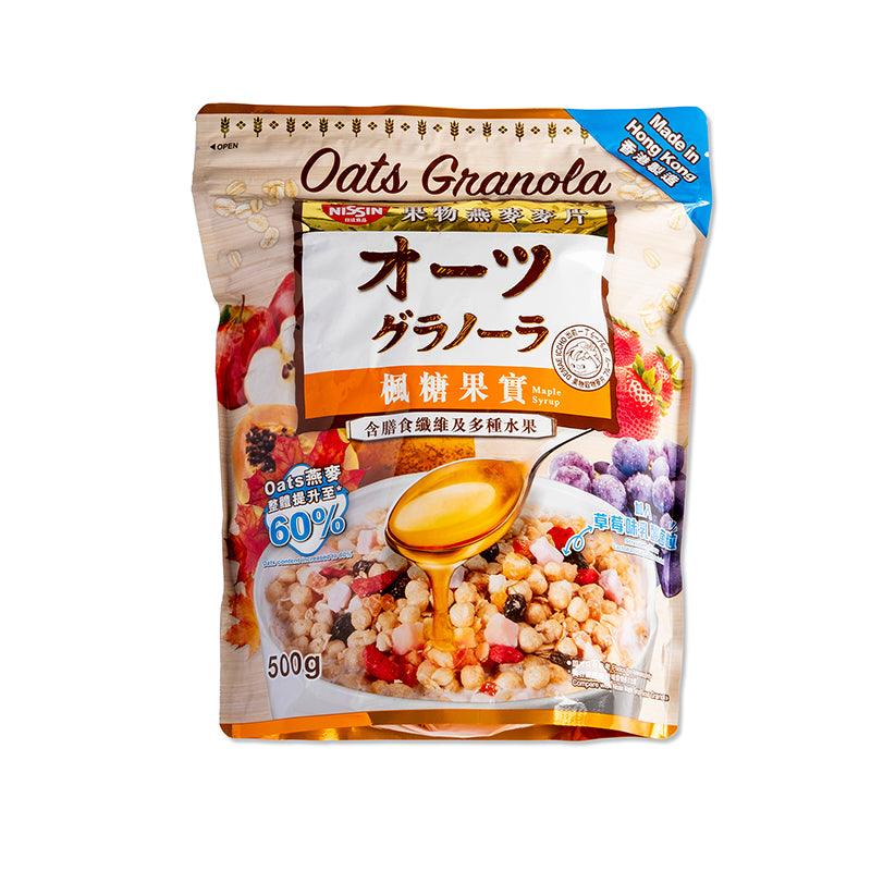 Nissin Lactobacillus Cubes Granola Fruit Maple Syrup Flavour 500g 1 box 12 packs - starcopia design store