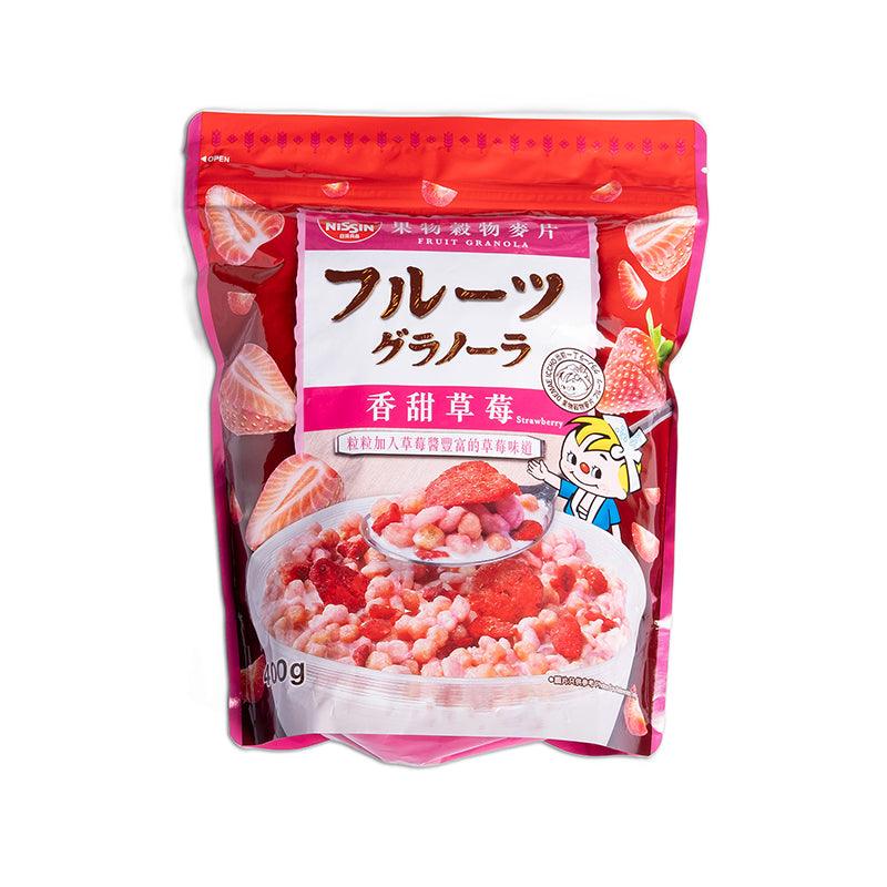 Nissin Granola Fruit Strawberry 400g 1 box 12 packs - starcopia design store