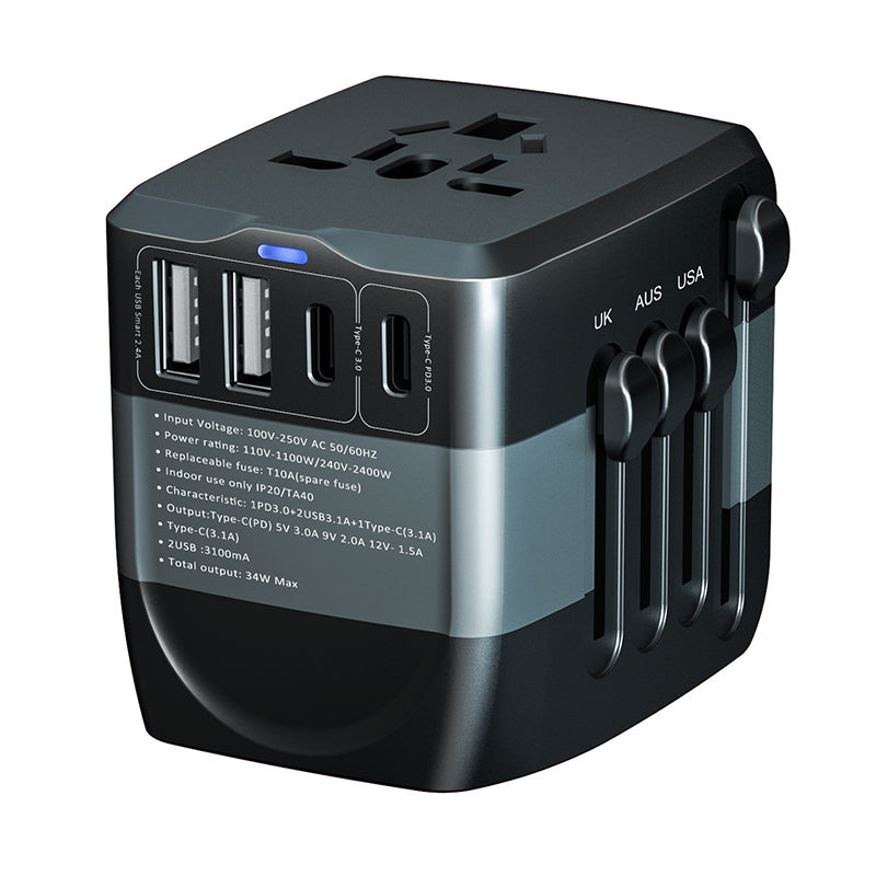 Fabufabu Universal Travel Adapter with International Plug - starcopia design store