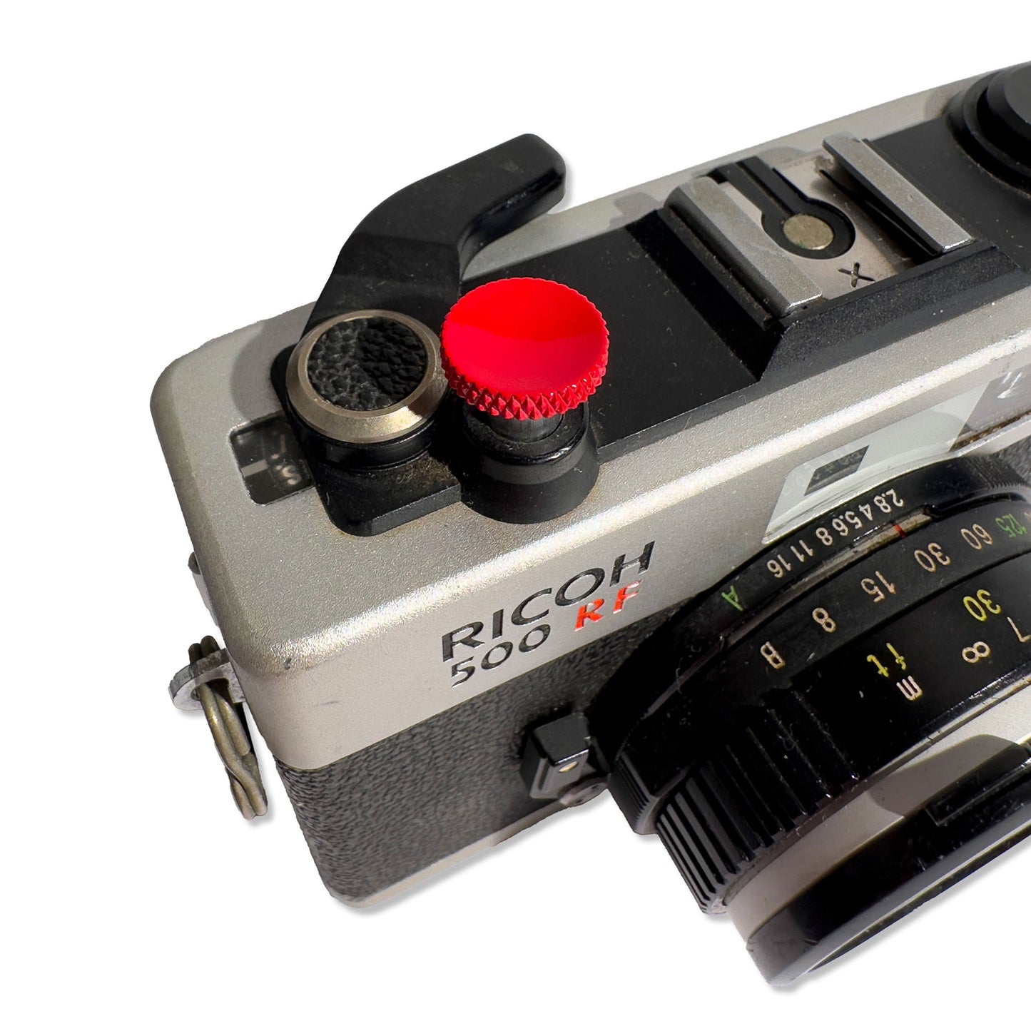 Pure Color Camera Shutter Button Upscale and Delicate Copper material Red