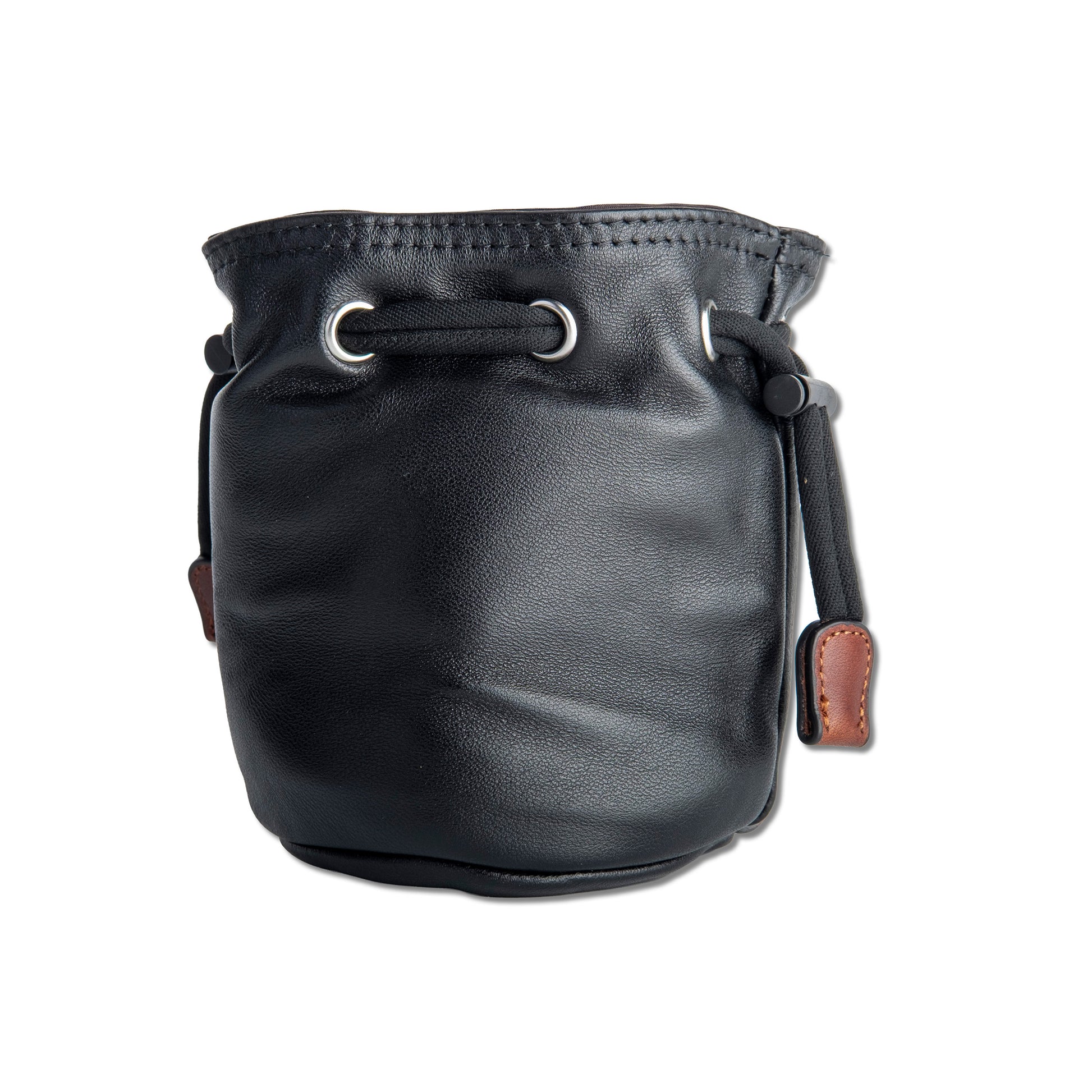 Genuine leather camera lens pouch small - starcopia design store