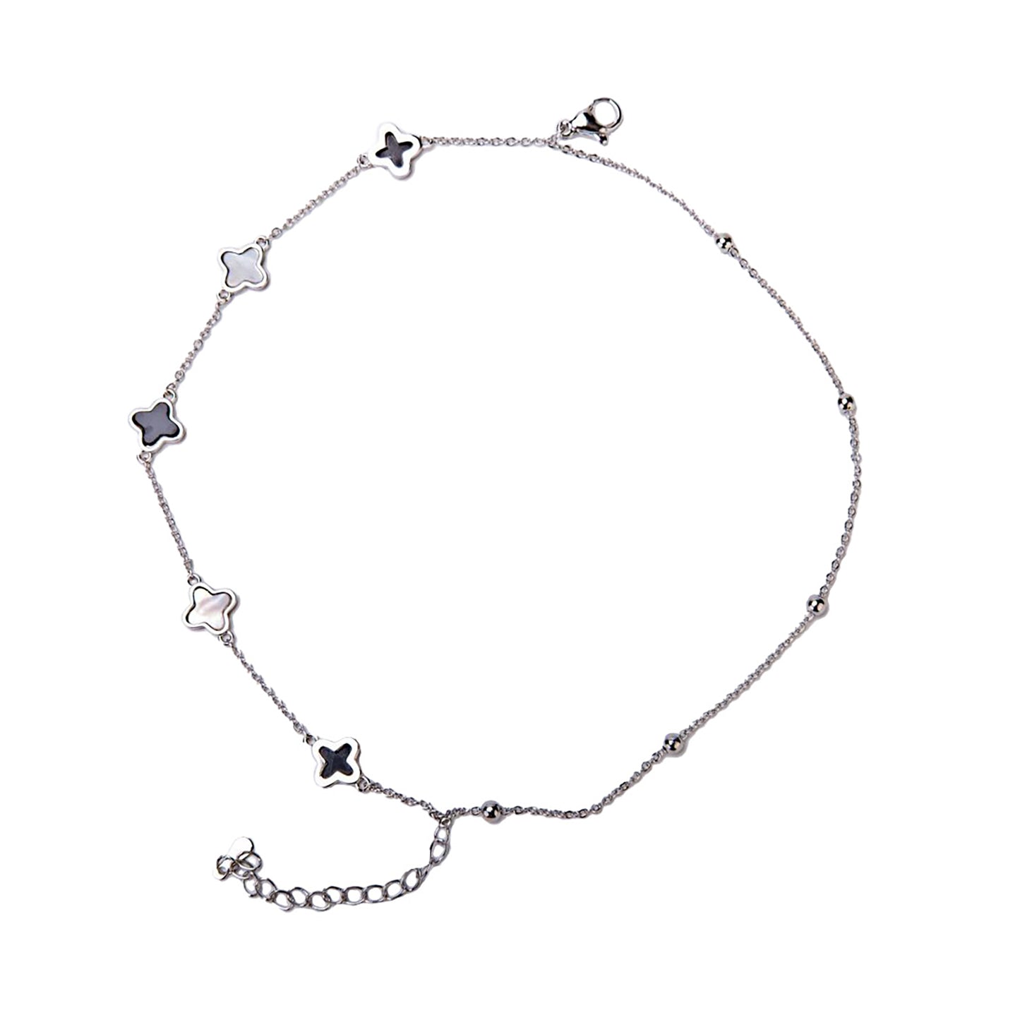 Less is More! Fabufabu Sterling Silver Clover Bracelet