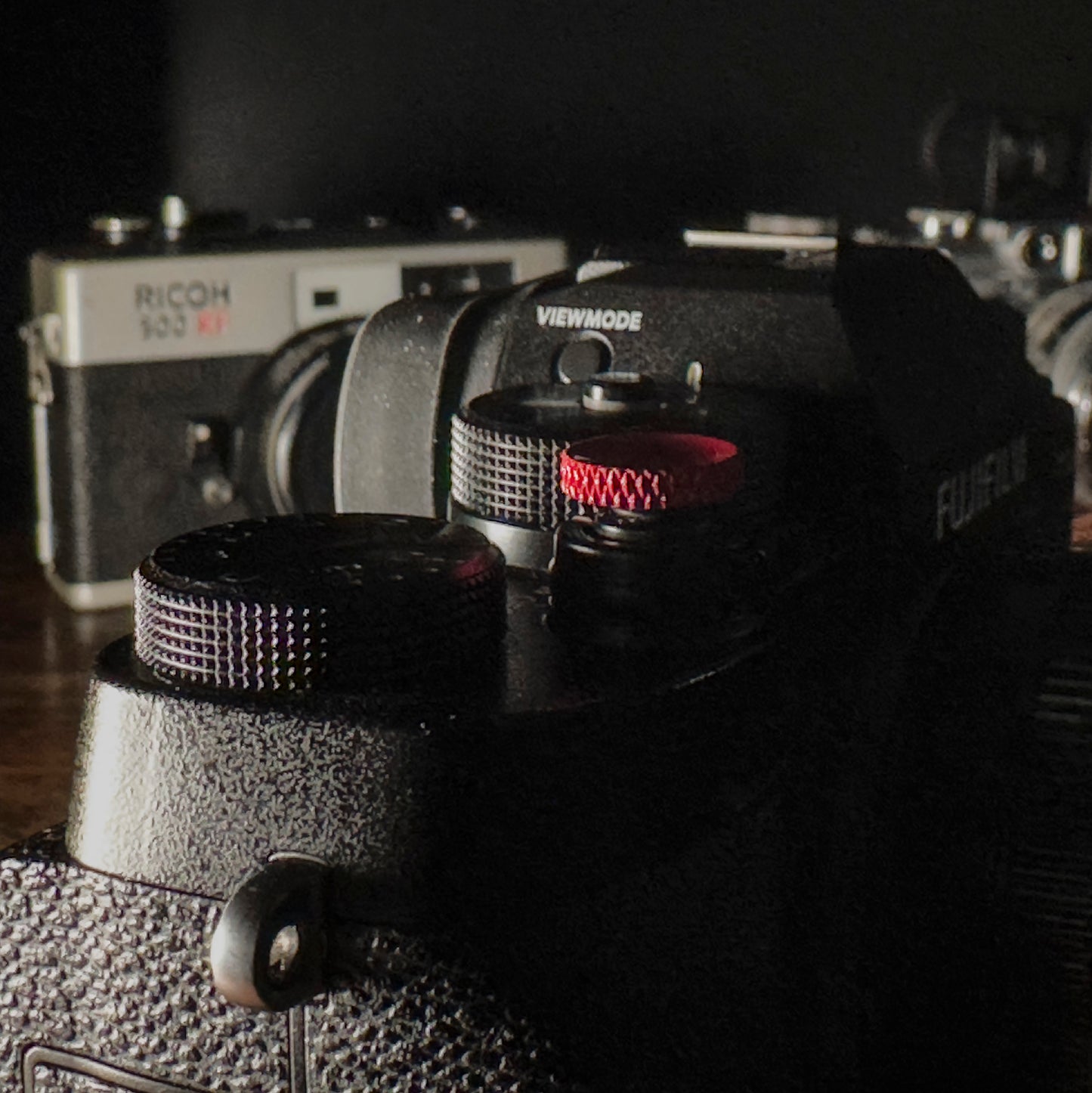 Pure Color Camera Shutter Button Upscale and Delicate Copper material Red