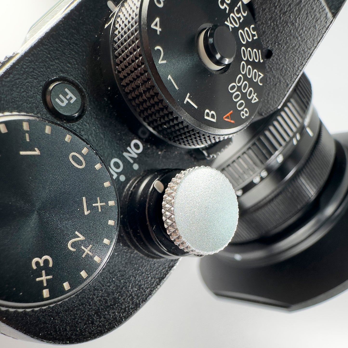 Pure Color Camera Shutter Button Upscale and Delicate Copper material Silver