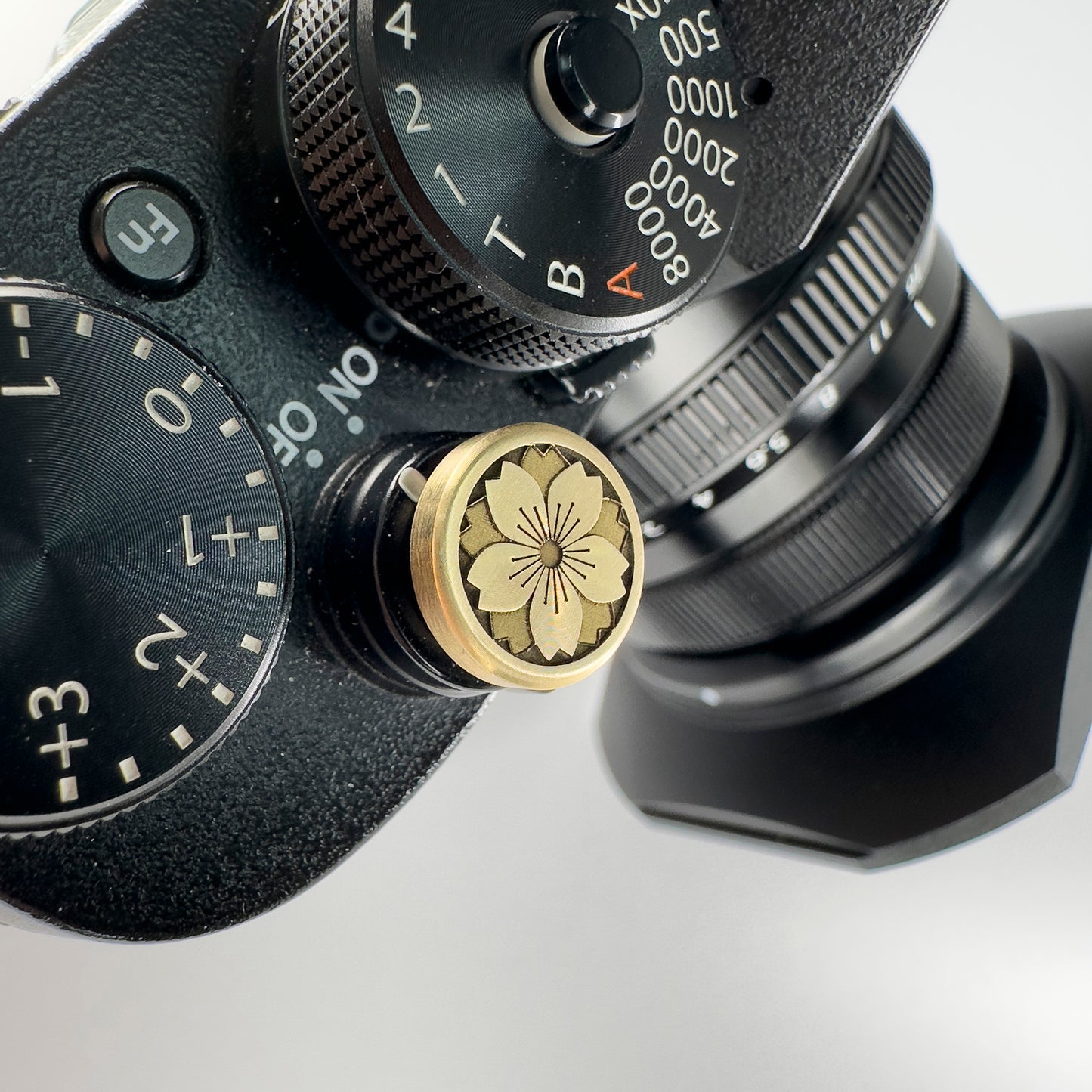 Camera Retro Shutter Button Upscale and Delicate brass materia Gold