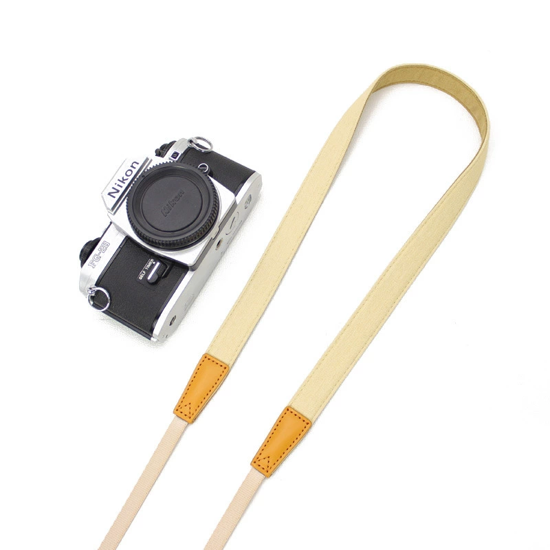 Cotton Denim Narrow Camera Shoulder Strap - starcopia design store