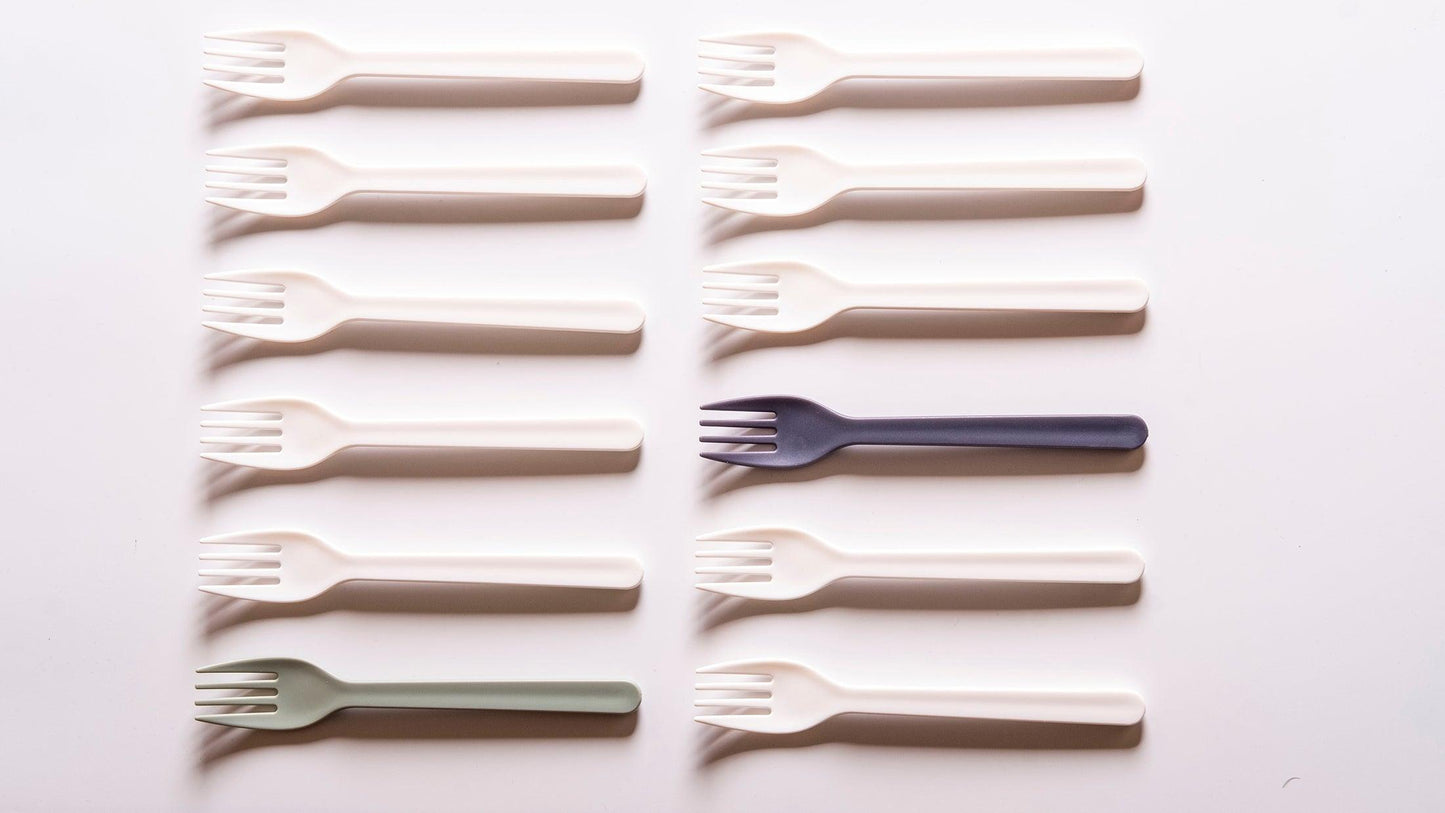 12-Pack bundle Solid Color Simple Fork - starcopia design store