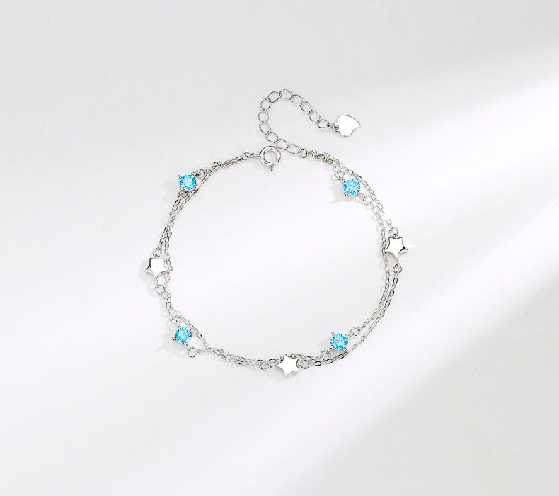 S925 Sterling Silver Star Bracelet - starcopia design store